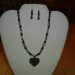 Pewter Pendant with Crystal Rondelles
