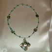 Abalone and Crystal necklace