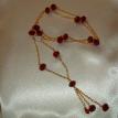 Red Crystal Chain Necklace